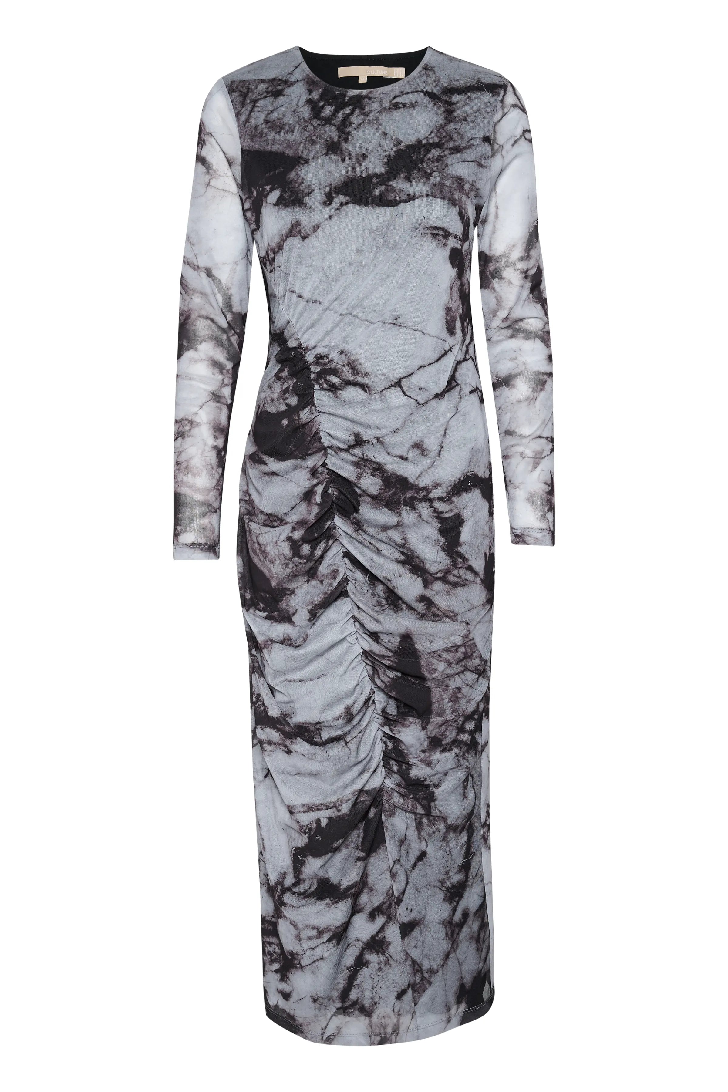 CUattie Melida Dress (Grey Graphic)