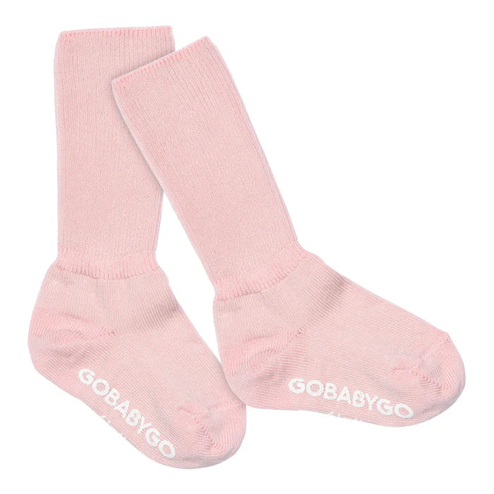 Non-Slip socks- organic cotton (Soft Pink)