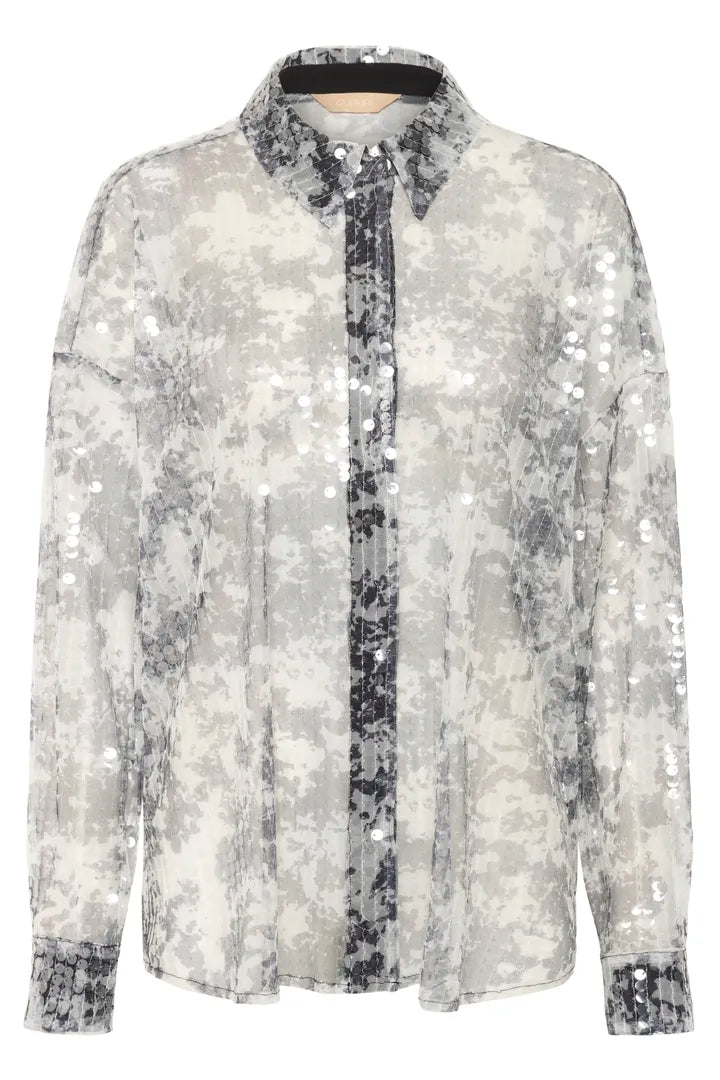 CUwilma Shirt-Grey/White Mix