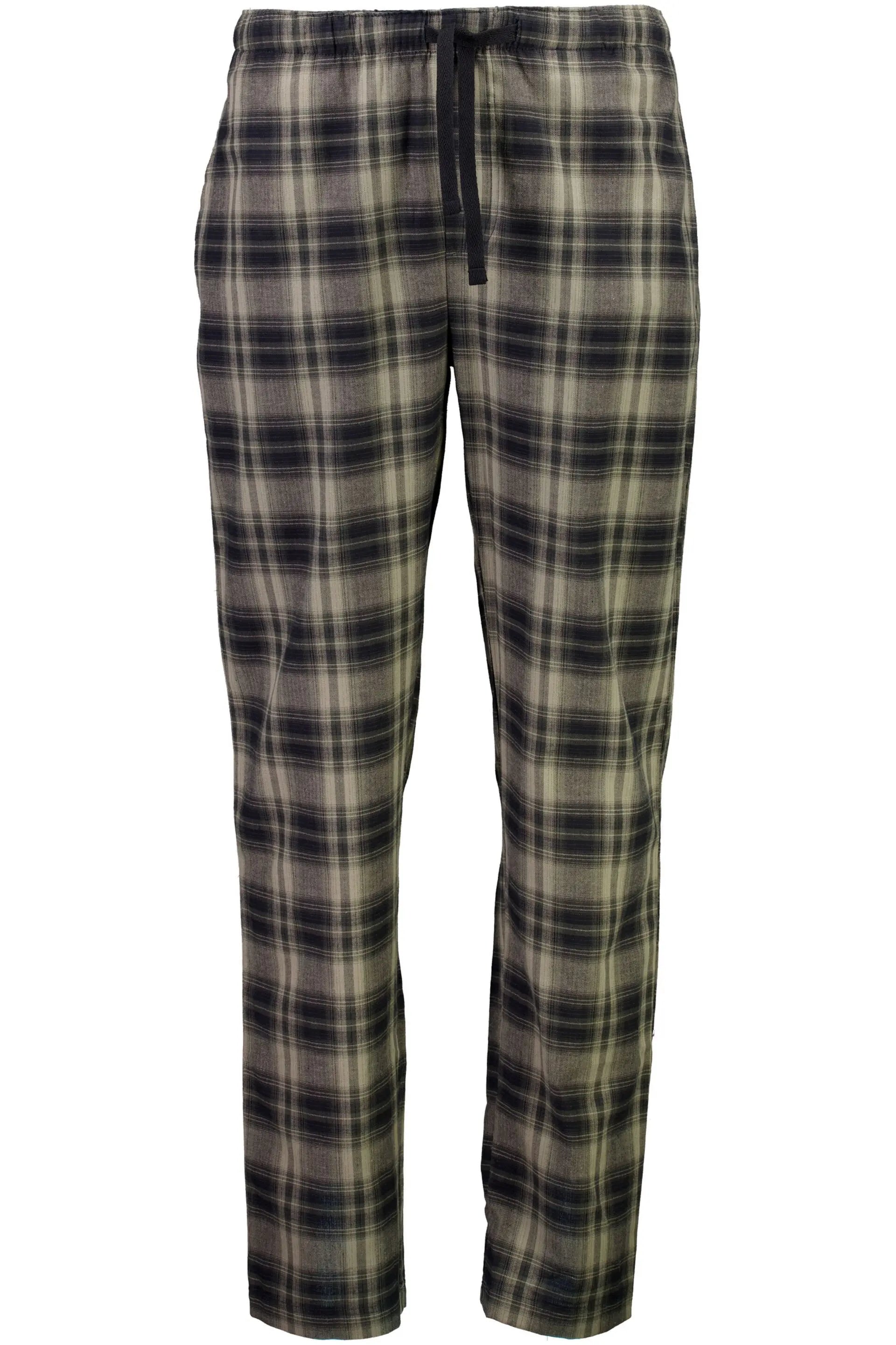 Herringbone checked brushed pyjama pants