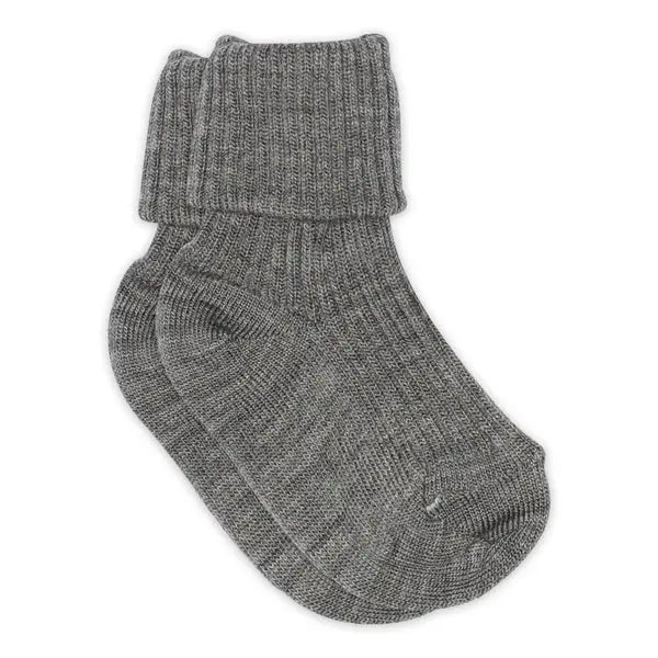 Hilde baby socks-Grey Melange