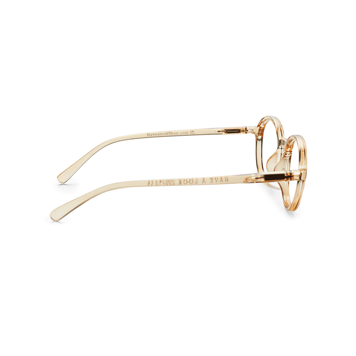 Reading glasses Circle Slim amber +1