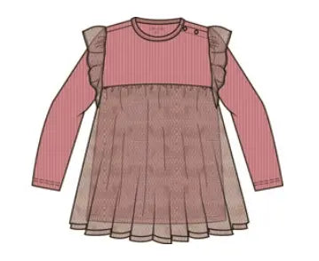 NOEL 62 kjóll-Antique Rose