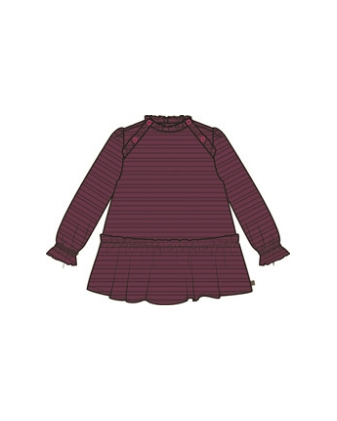 NOEL 67 Dress-Maroon