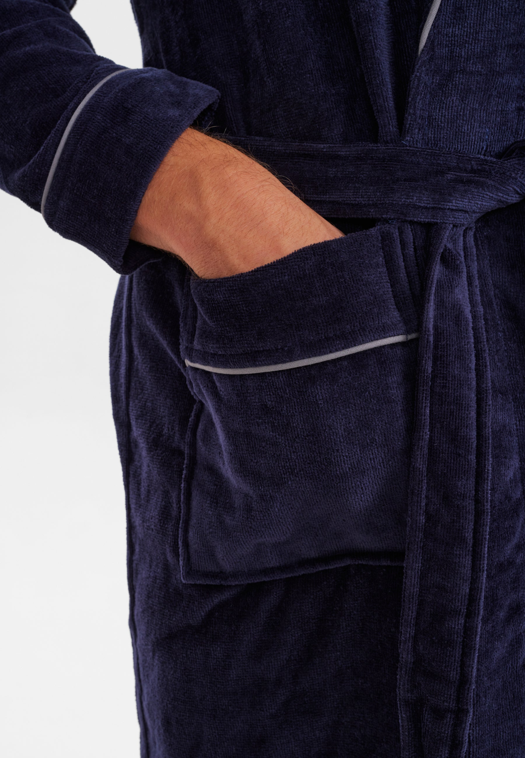 JBS bathrobe. (Navy)