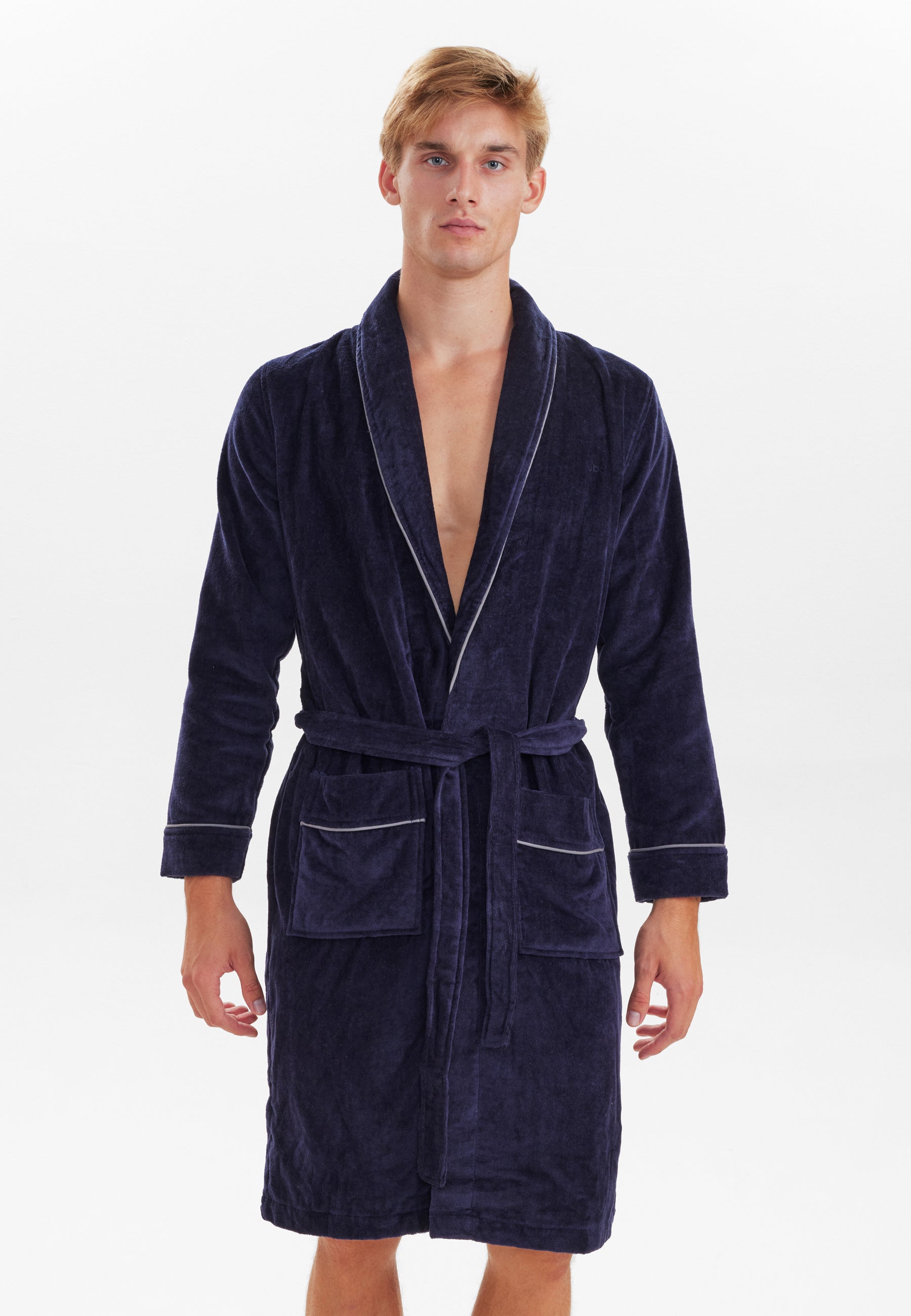 JBS bathrobe. (Navy)