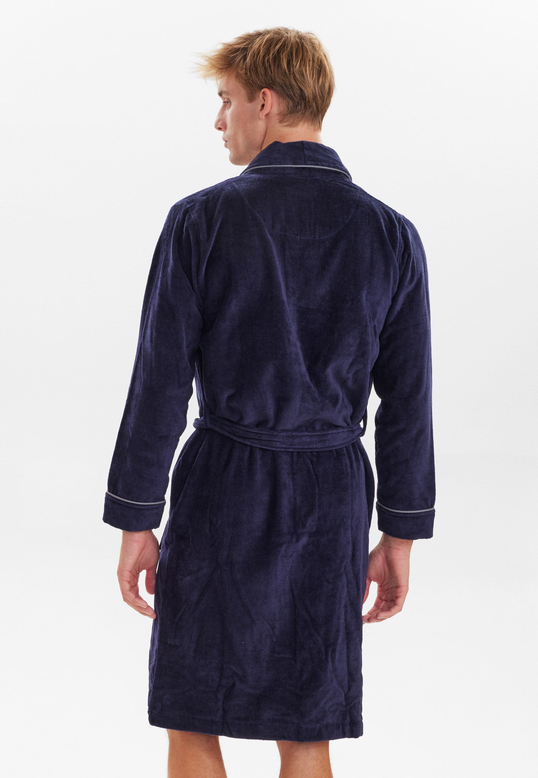 JBS bathrobe. (Navy)
