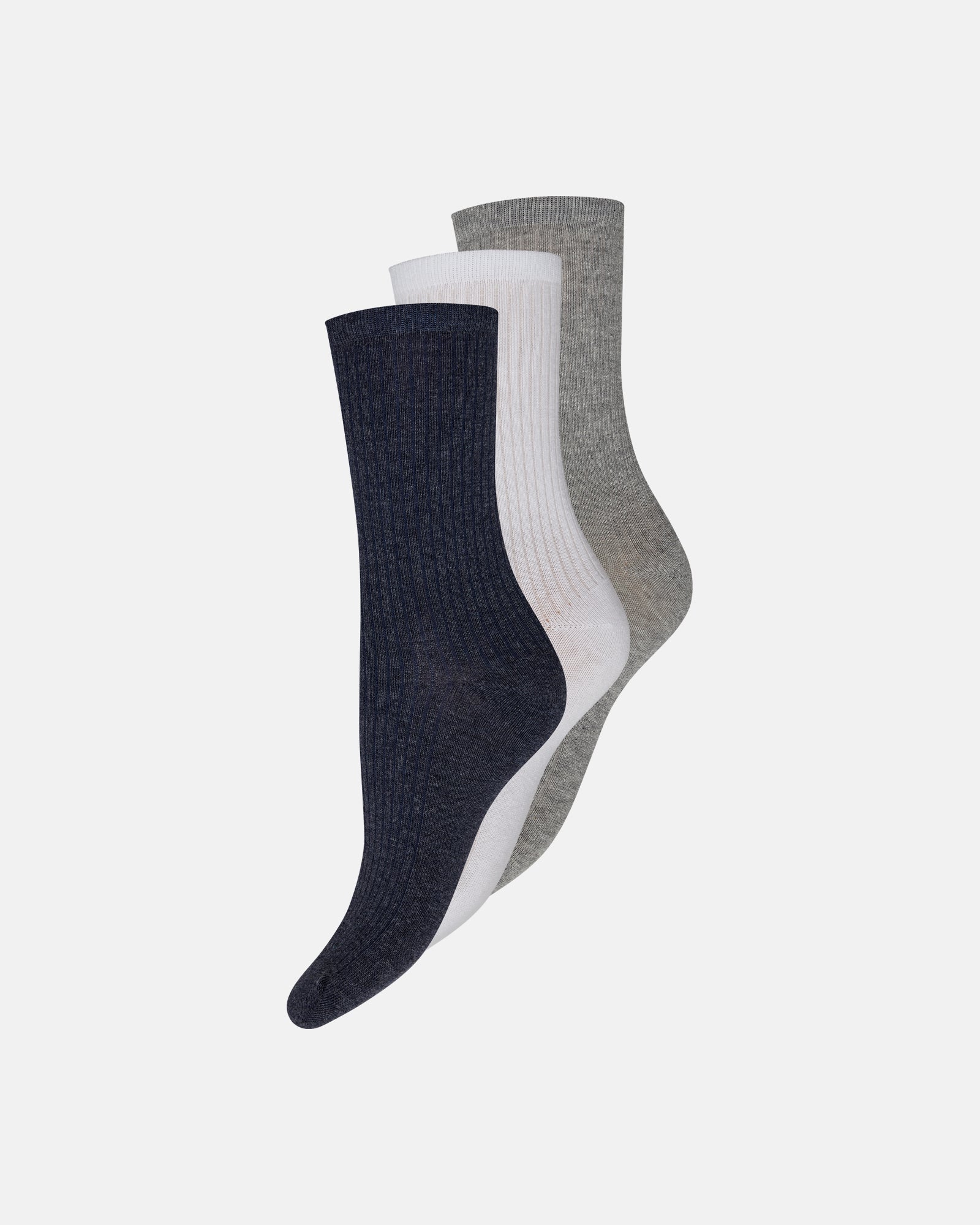 DECOY 3-pack ankle sock cotton (Multicolour)