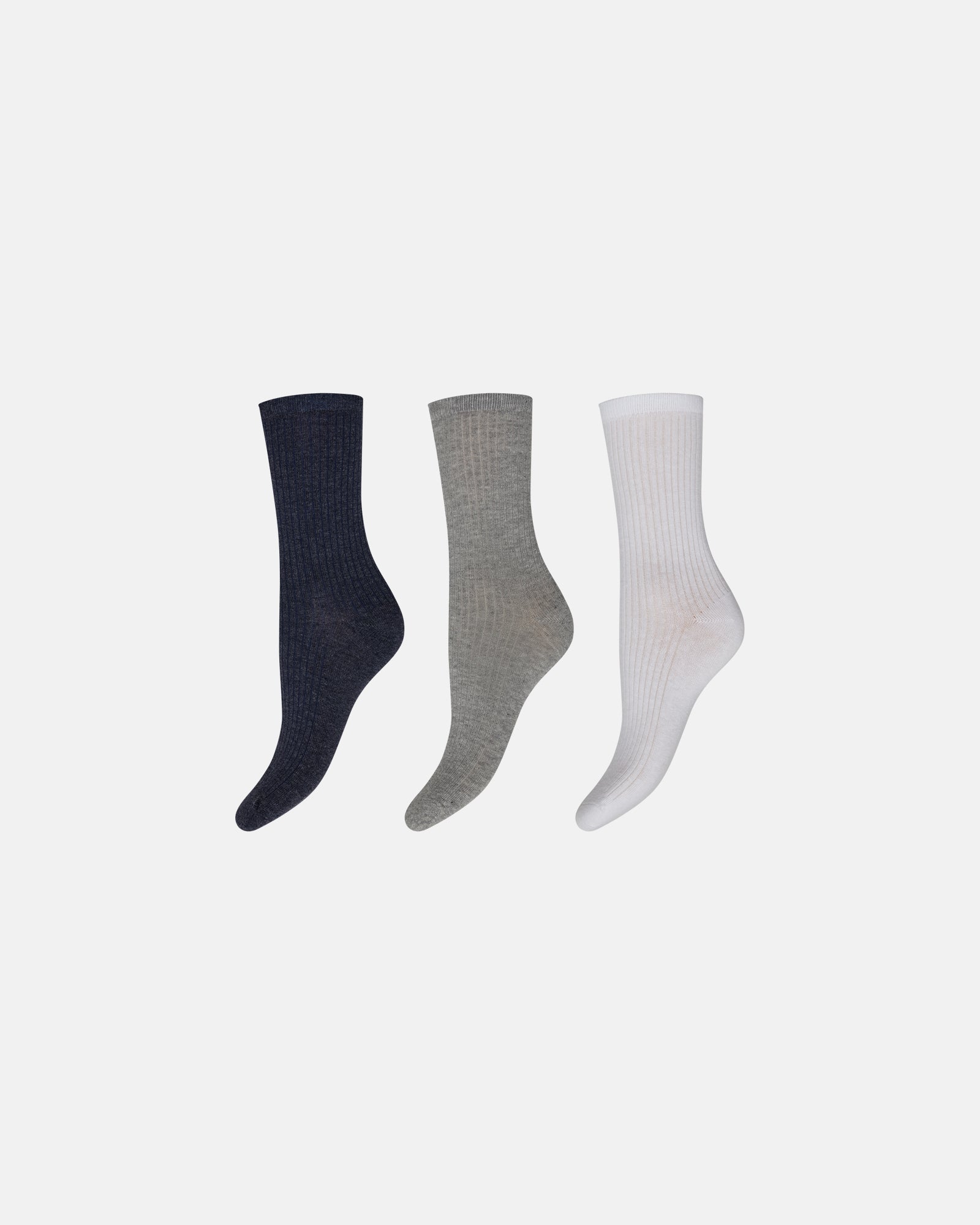 DECOY 3-pack ankle sock cotton (Multicolour)