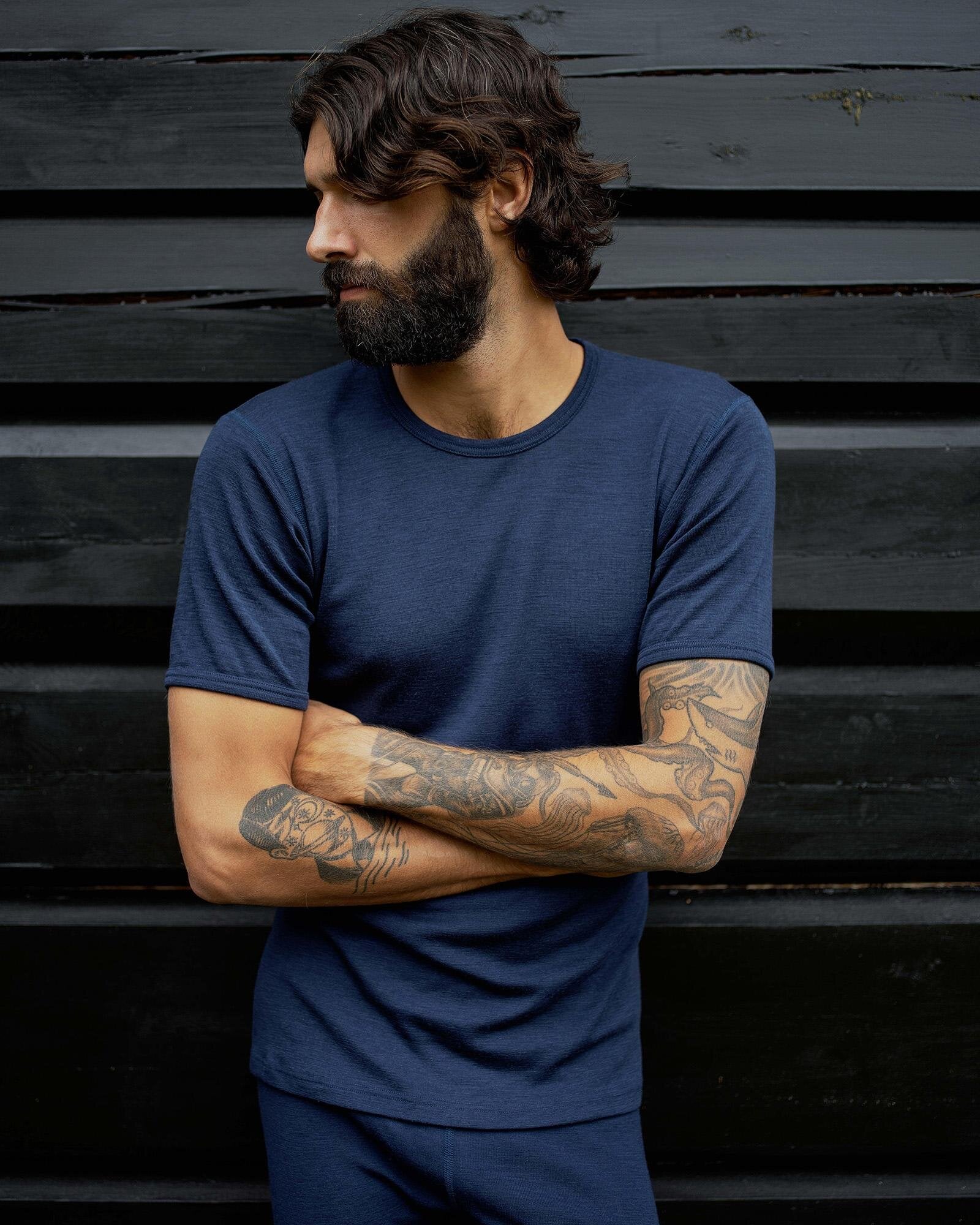 DOVRE wool t-shirt (Navy)