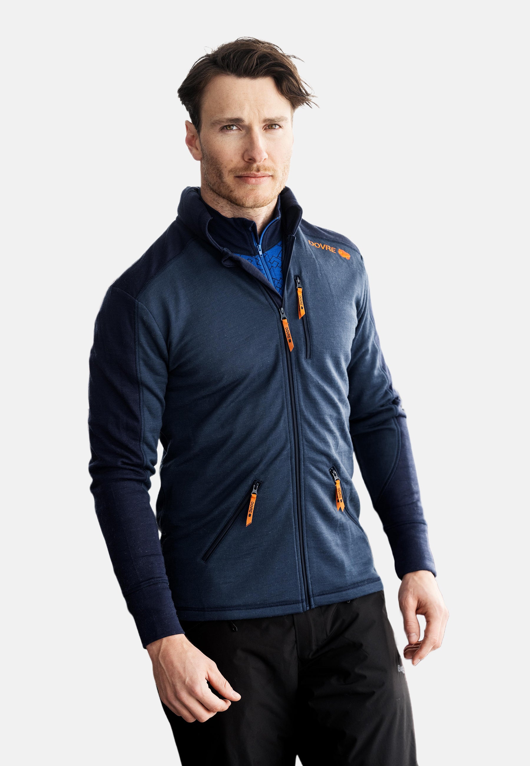 Mens Mid-Layer Full ZIP (Navy)