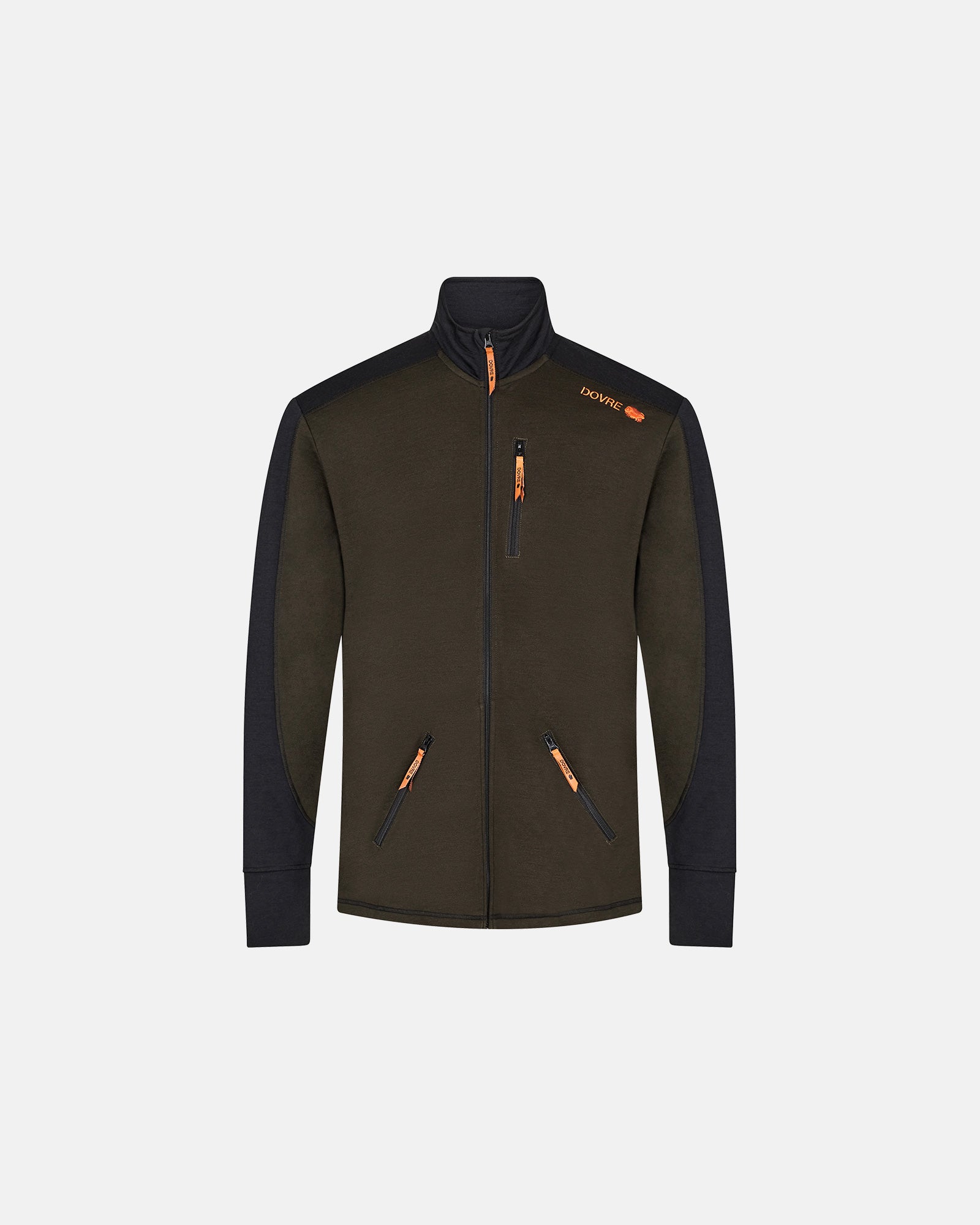 Mens Mid-Layer Full ZIP (Green)
