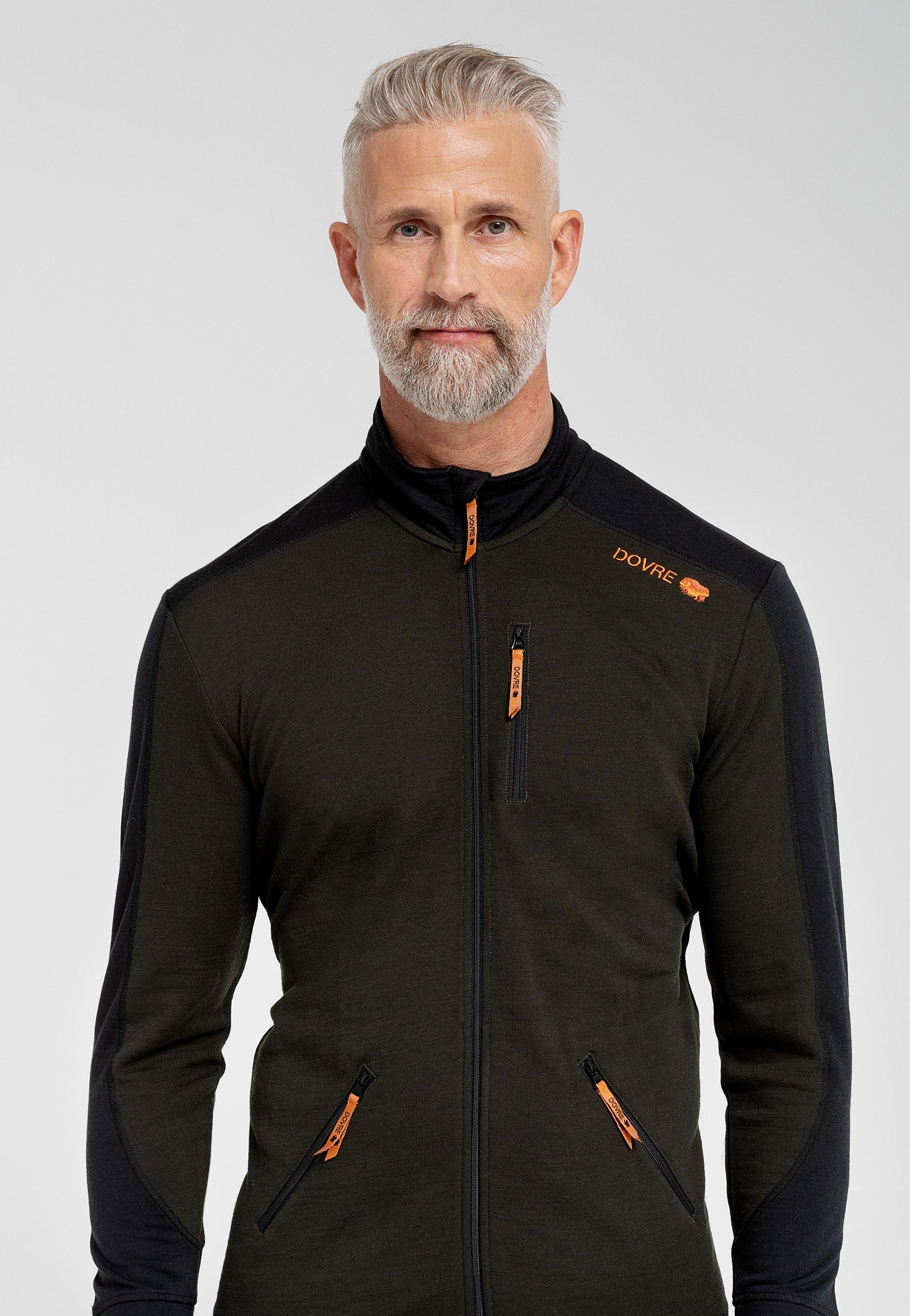 Mens Mid-Layer Full ZIP (Green)