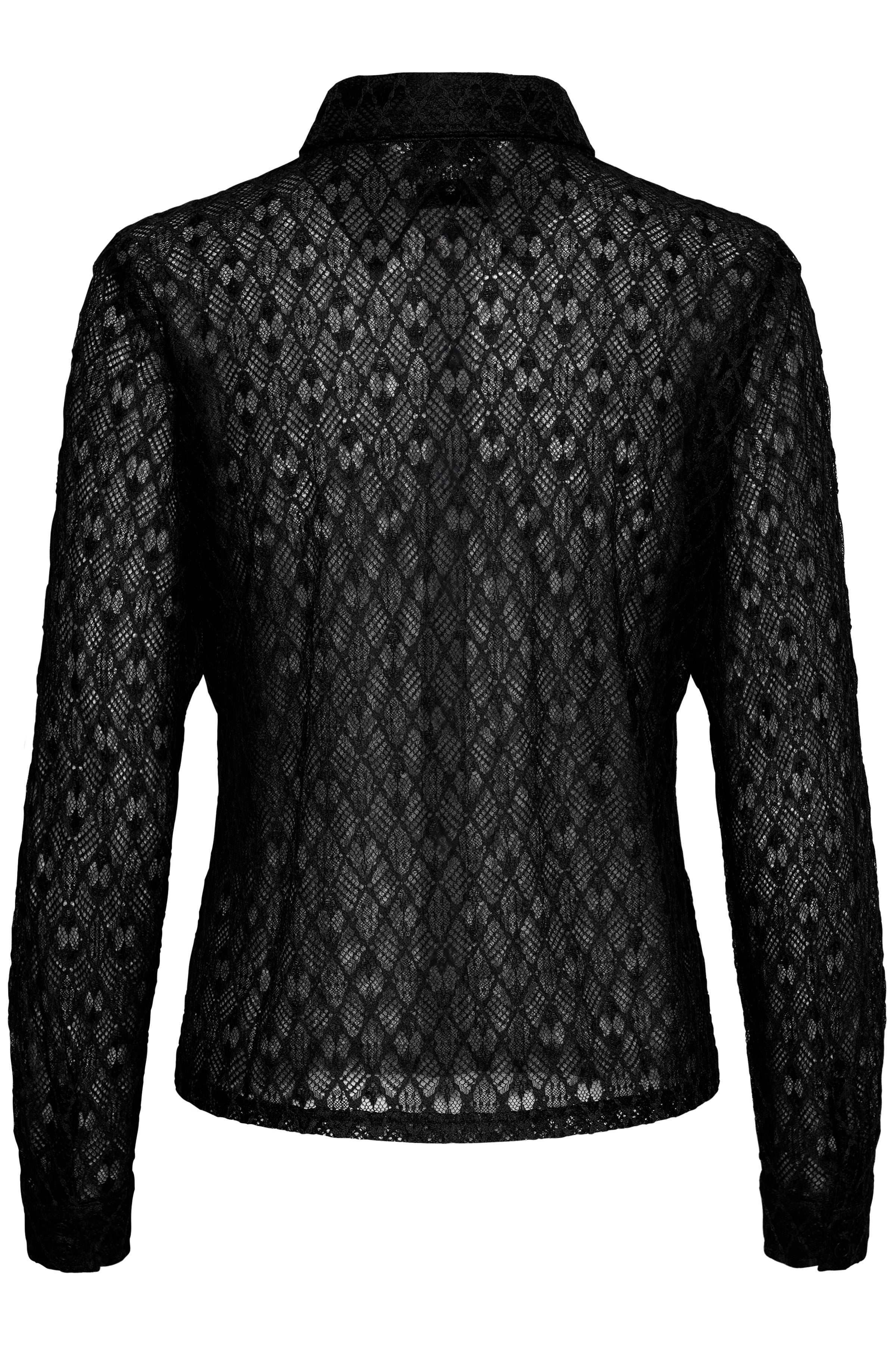 ViolaMW Lace Shirt-BLACK