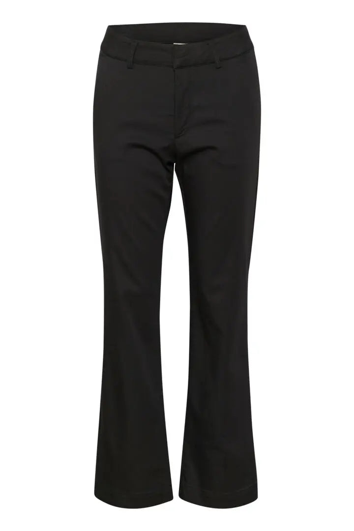 KAlea Flared Chino Pants (BLACK)