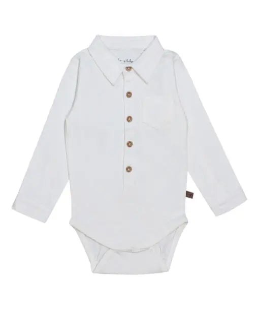 Normund 10 - Boys Body L/S-Off white