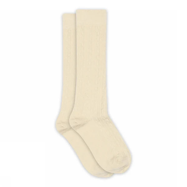 Juno knee socks-Ecru