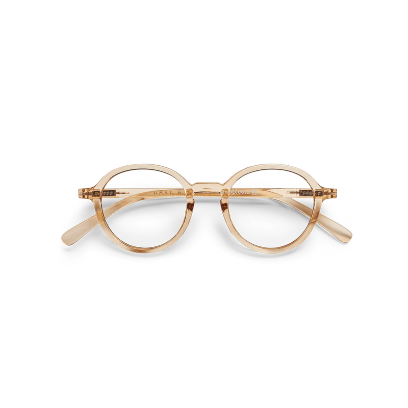 Reading glasses Circle Slim amber +1