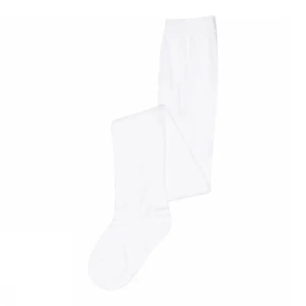 Lace cotton tights (White)