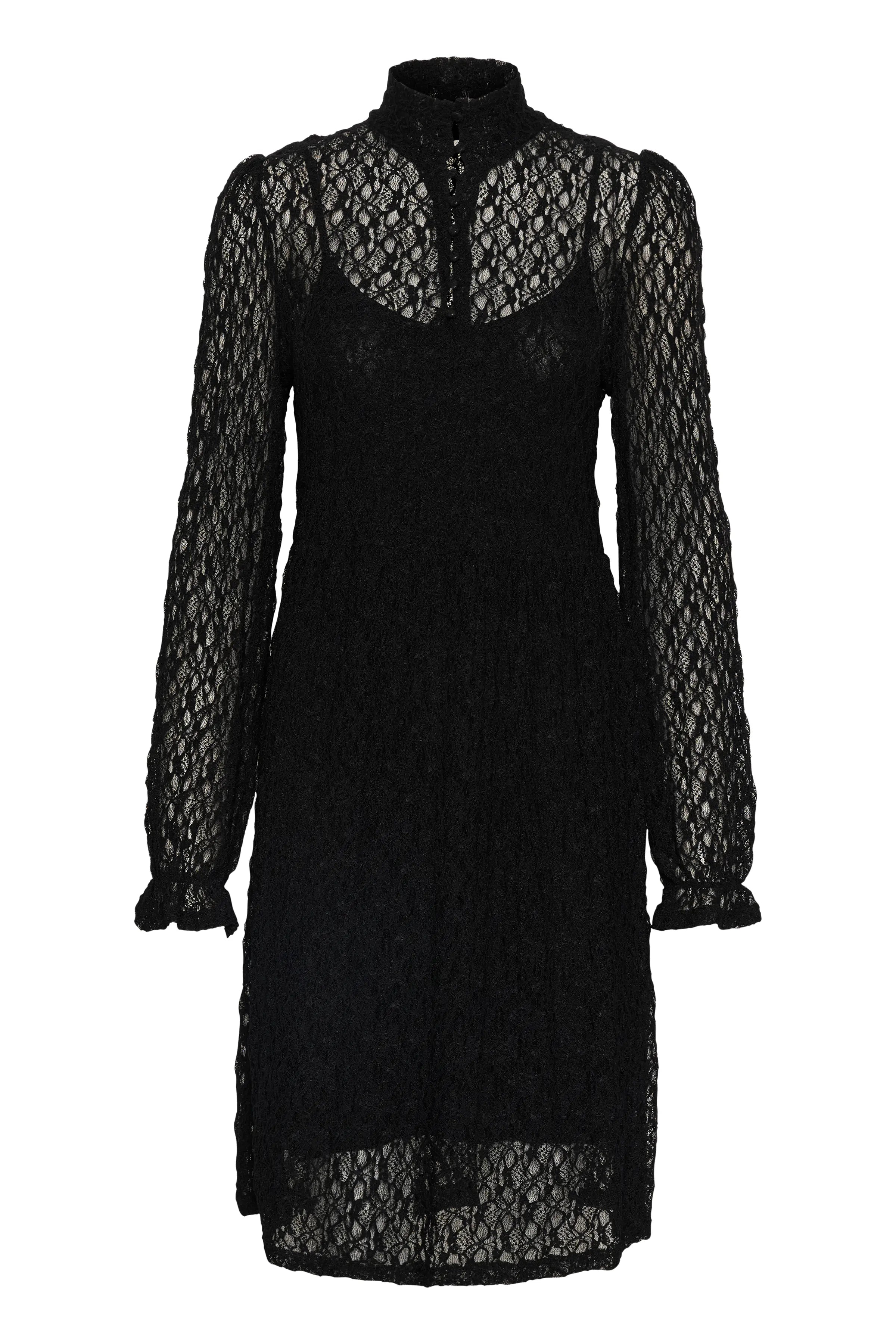 CRTamara Lace Dress (Pitch Black)
