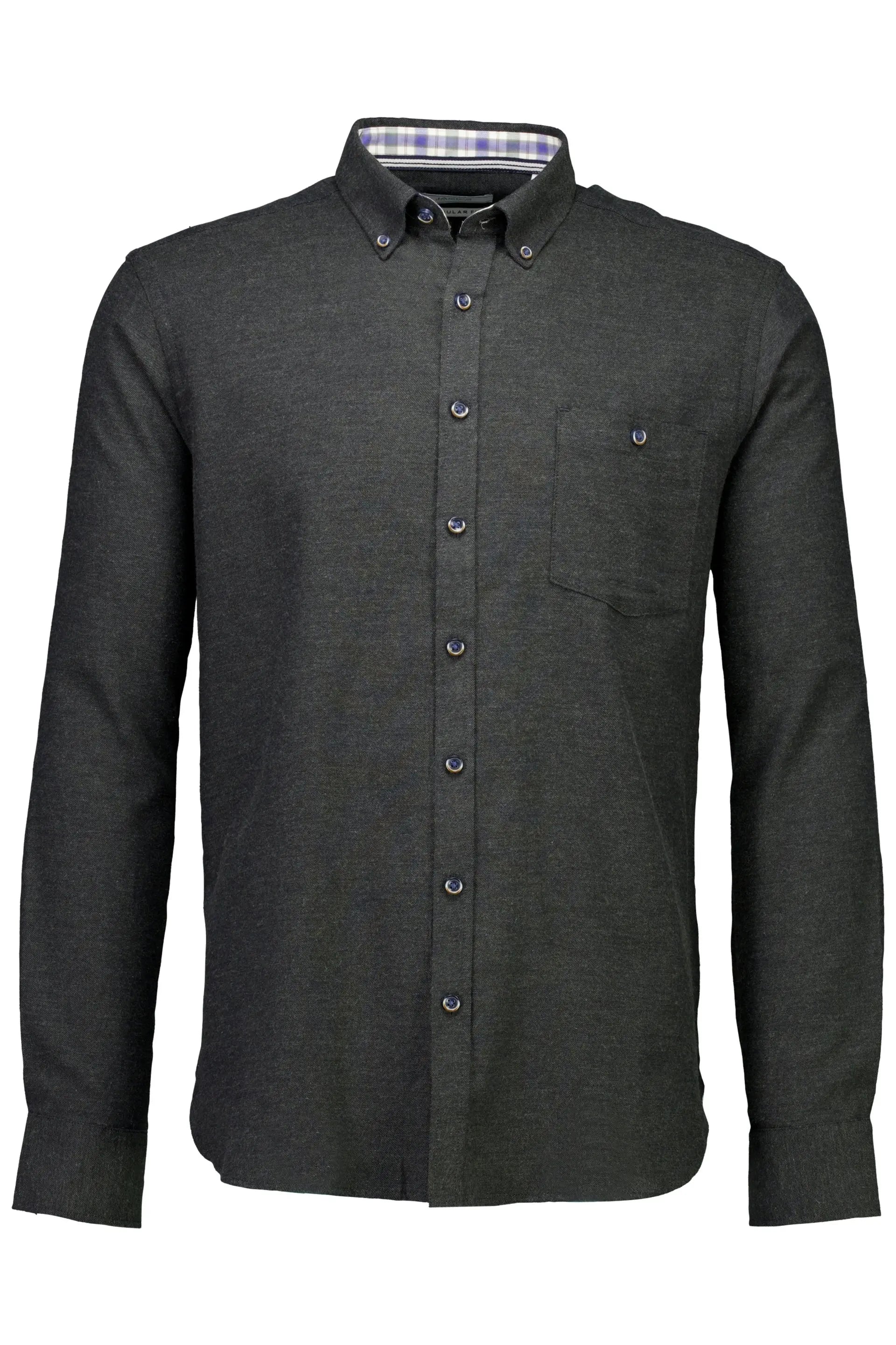 Mélange Brushed Skyrta