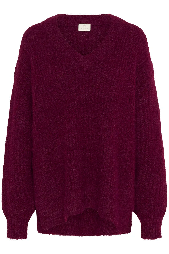 KAane V-Neck Pullover (Windsor Wine)