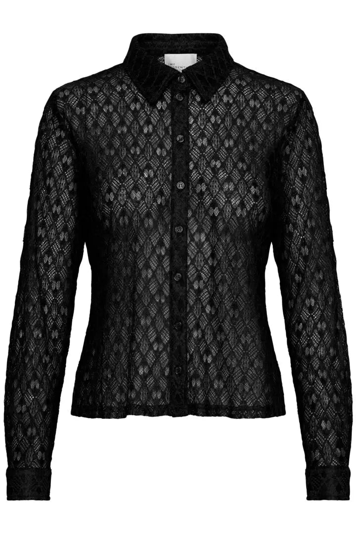 ViolaMW Lace Shirt-BLACK
