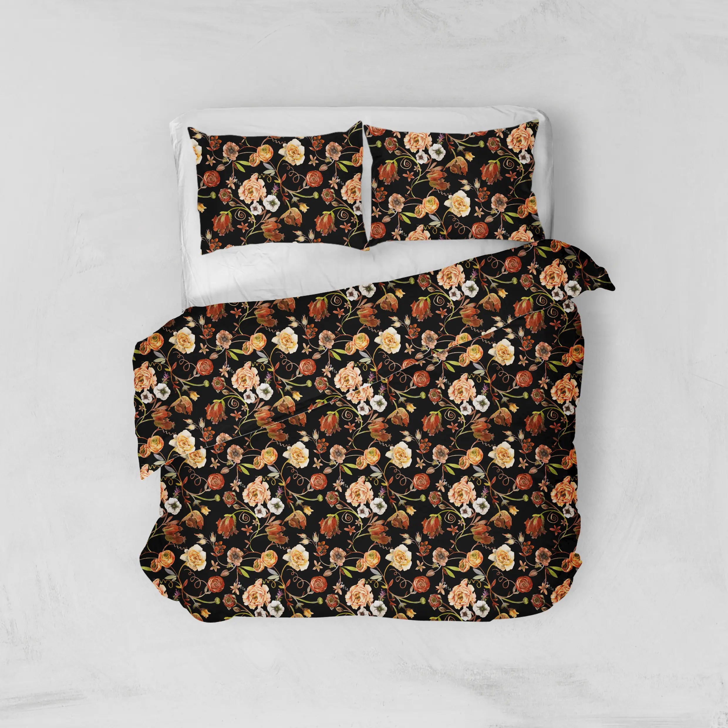 Dark Bouquets 140x200cm og 200x220cm