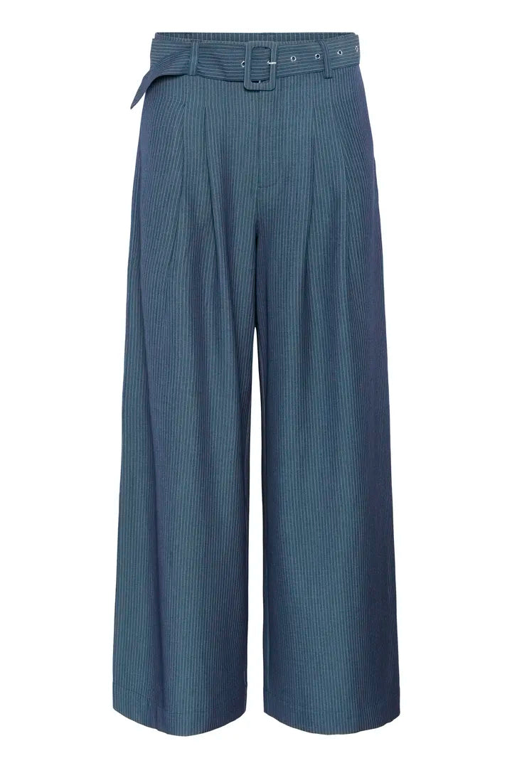VittaMW High Wide Pant-Dark Slate W. Stripe