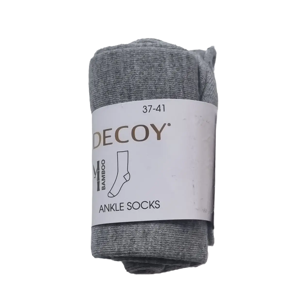 DECOY ankle sock fine knit bam (Grey)