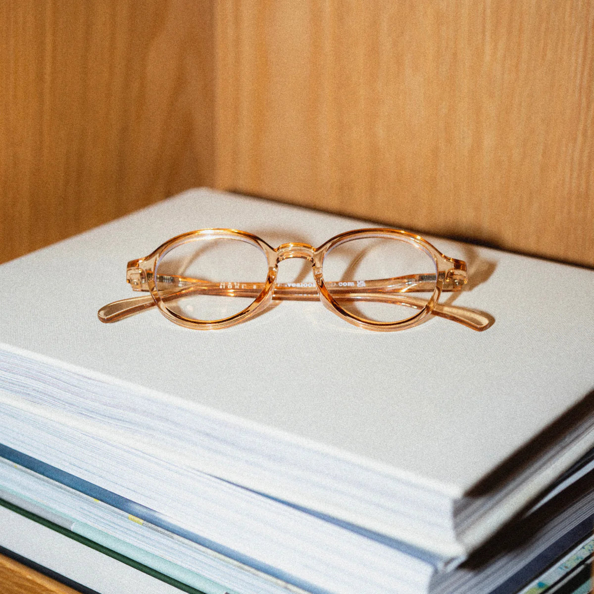 Reading glasses Circle Slim amber +1