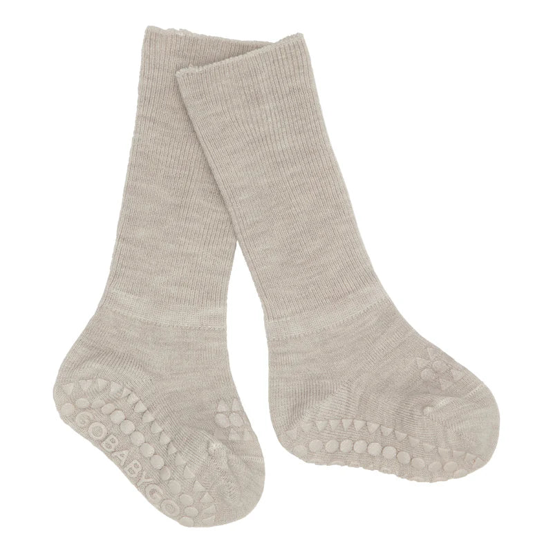 Non-Slip socks in Merino Wool - (Sand)