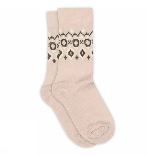 Torshavn long socks-Rose Dust