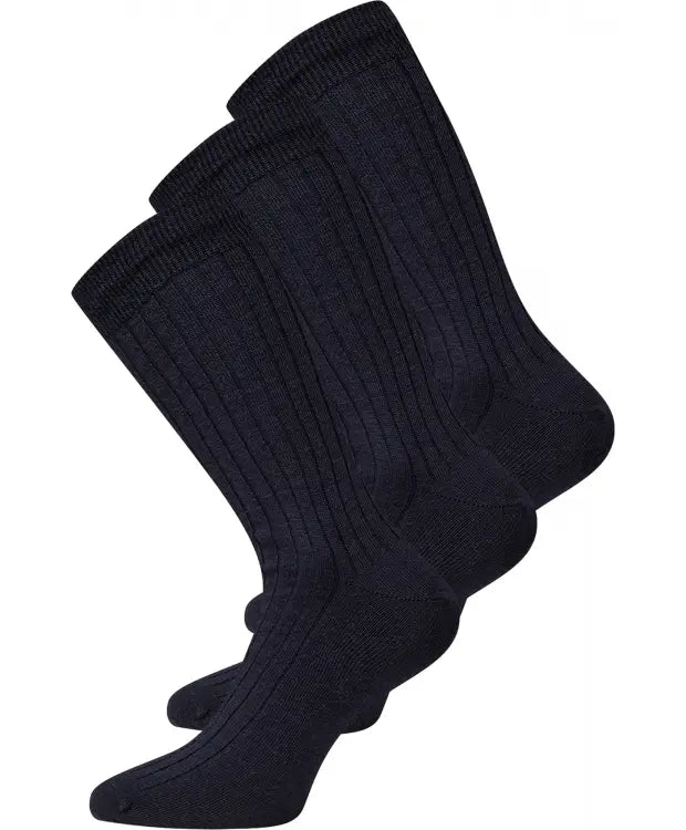 OCC socks wool 3 pack.-Navy