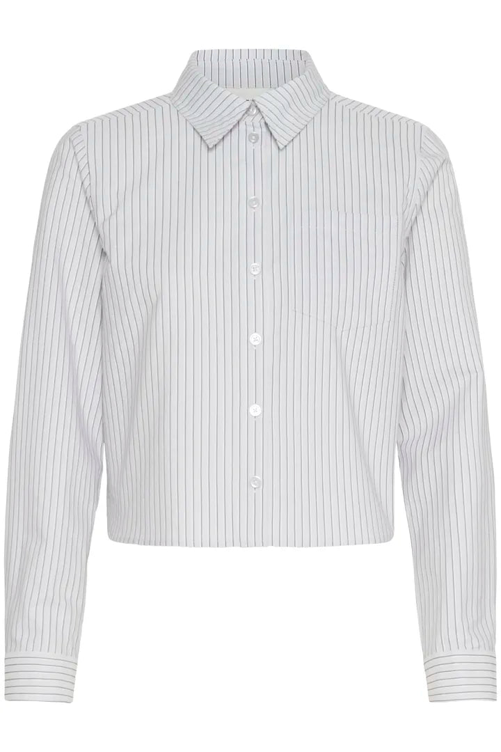 JeanMW Short Shirt (PearlBlue Stiped)