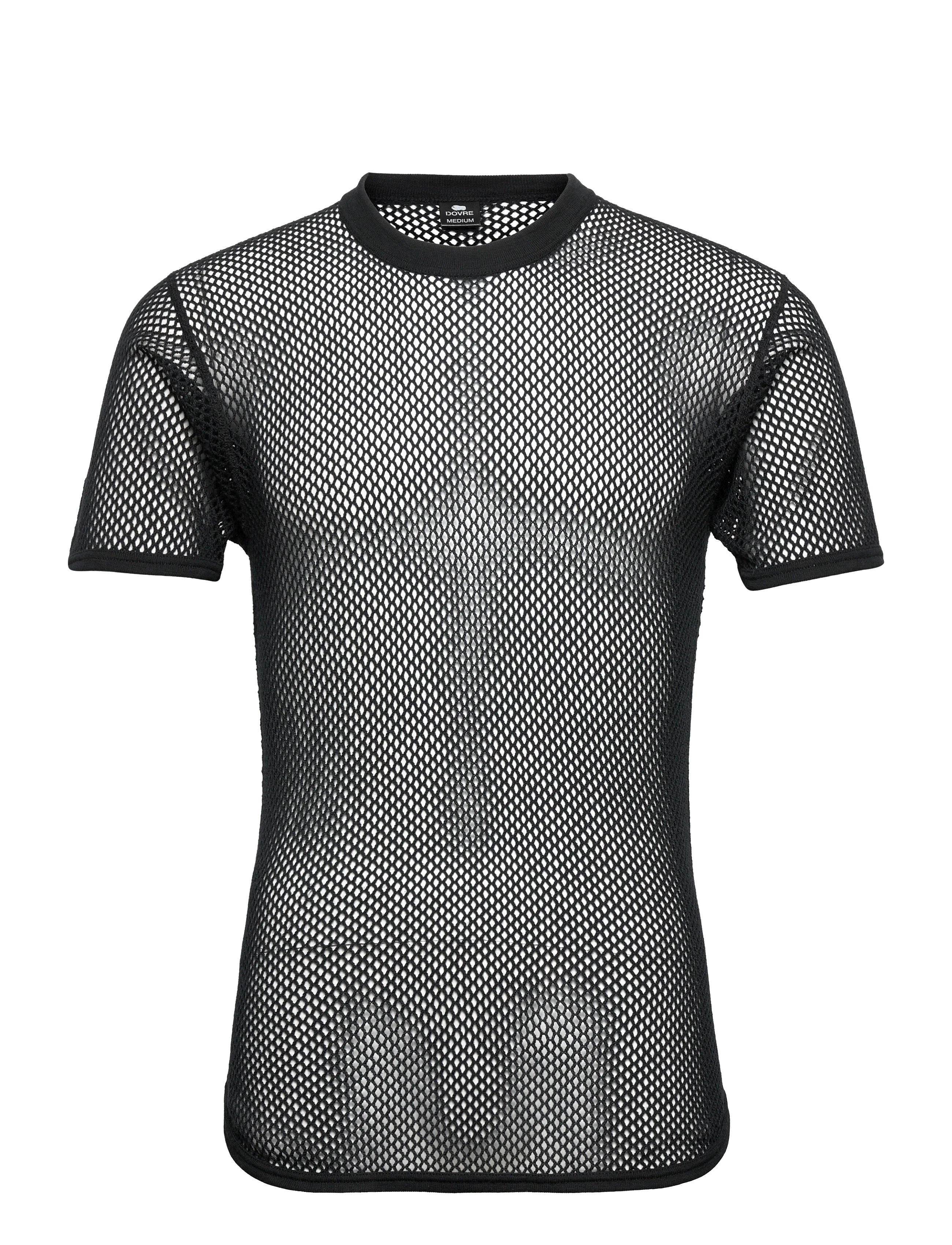 DOVRE wool mesh t-shirt (Black)