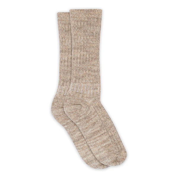Quinn socks-Light Brown Melange