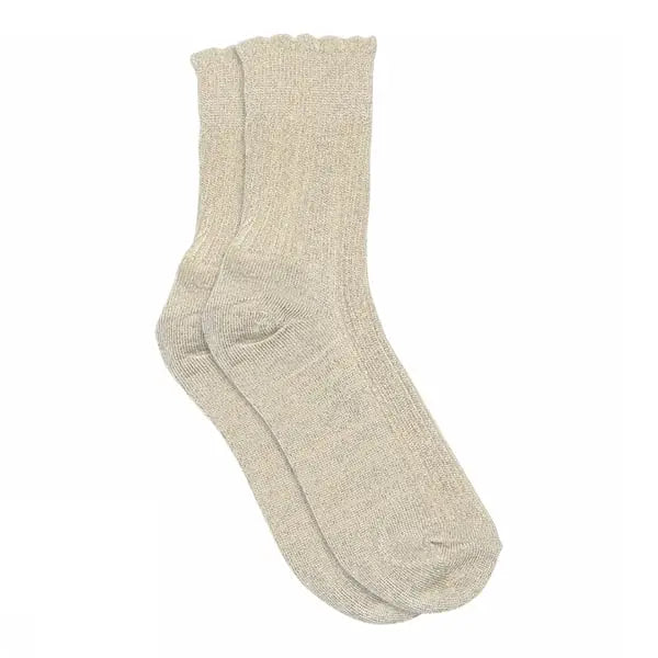 Celosia glitter socks (Ecru)