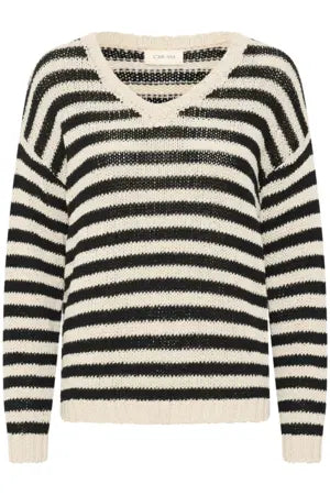 CRGiveme stripe pullover (Ancient Scroll ad black stripe)