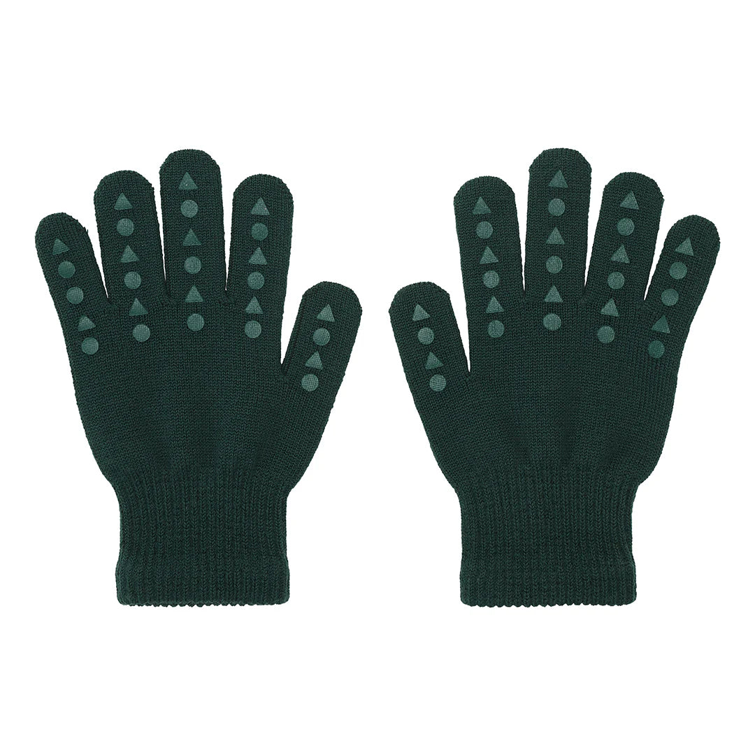 Baby Gloves Wool Grip Gloves (Forest Green) 1-2Y