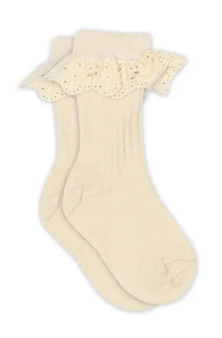 Lea socks - lace (Ecru)