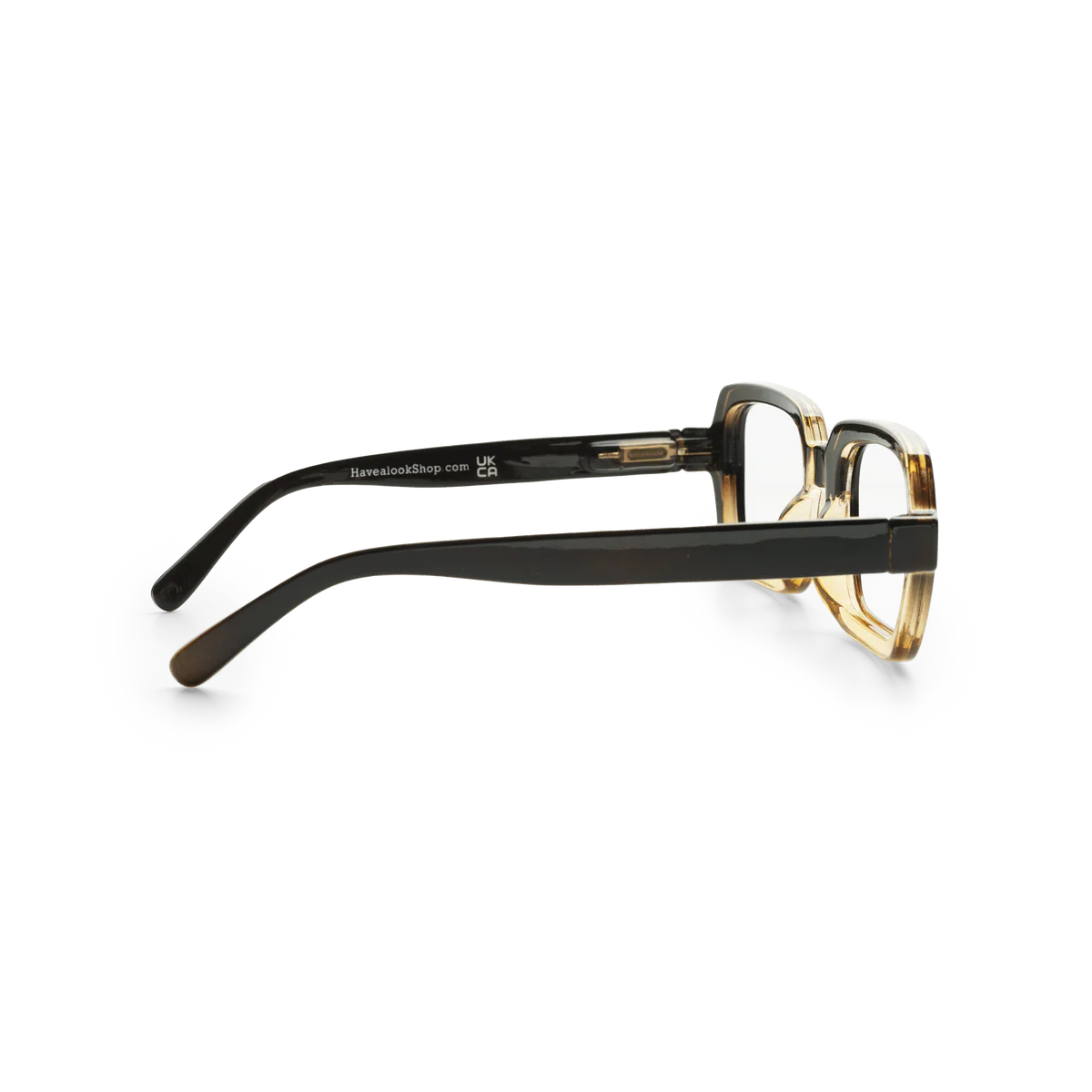 Reading glasses Square-black/brown